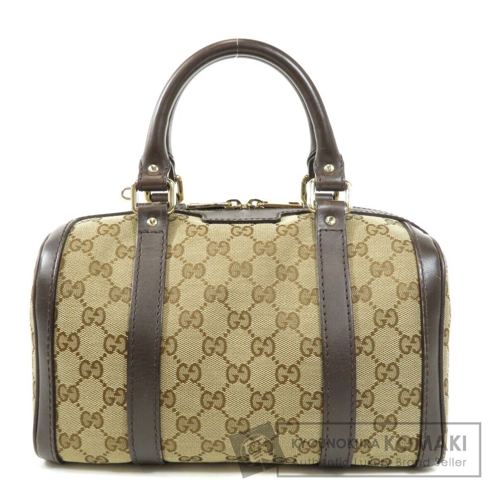 Gucci GG Canvas Boston Bag brown